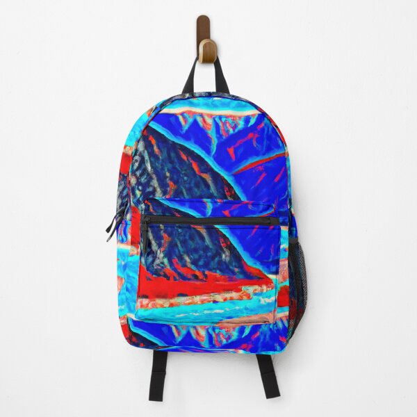 Item preview, Mountains and River n Red, White and Blue as a Painting (AI Generated Art) designed and sold by Cowboy Folly.
