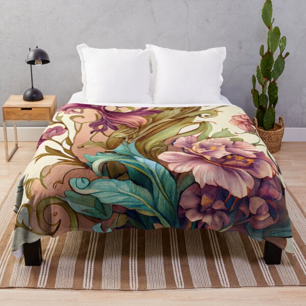 Item preview, art nouveau flowers and animals 01 designed and sold by printiesart.