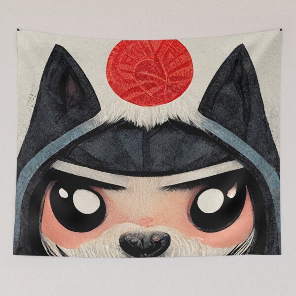 Item preview, Cute Chibi-Style Husky Ninja Puppy designed and sold by Galviato.