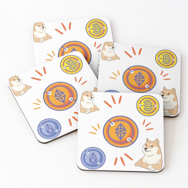 Item preview, crypto currency sticker set |Crypto clothing: the ultimate combination of form and function designed and sold by sankacreation.