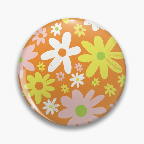 Item preview, Retro Flower Power Orange and Yellow Design designed and sold by GypsyGarou.