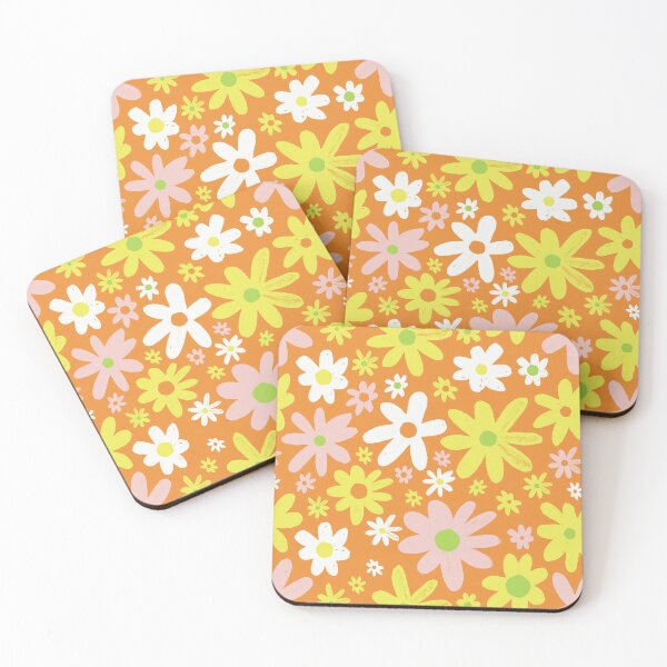 Item preview, Retro Flower Power Orange and Yellow Design designed and sold by GypsyGarou.