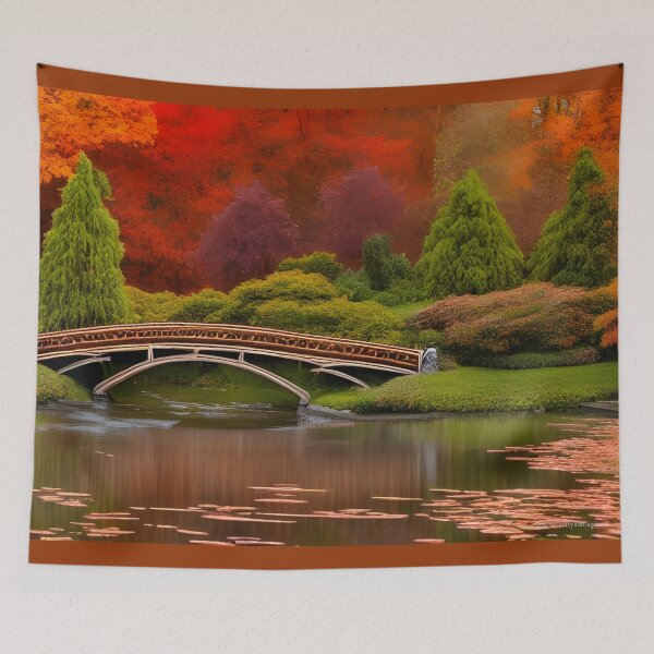 Item preview, Art Nouveau Bridge over Enchanted Garden designed and sold by DreamyEscapism.