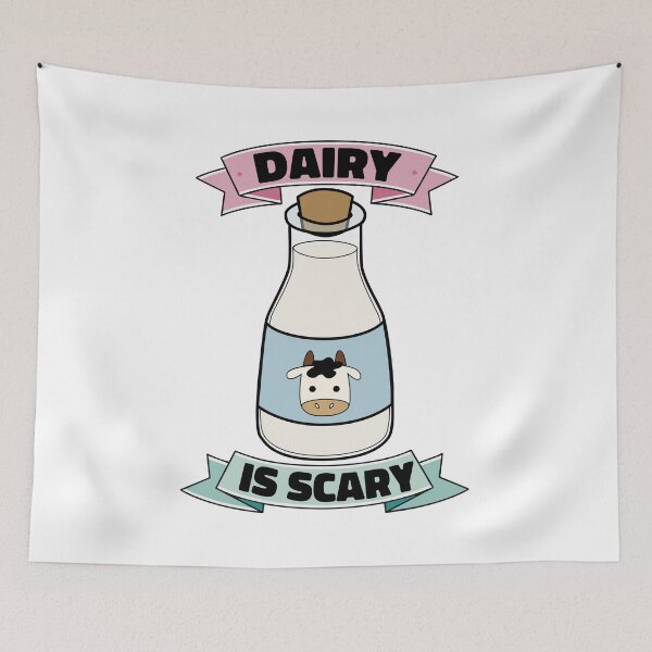Item preview, Dairy Is Scary Anti Milk Quote designed and sold by MrEddie10.
