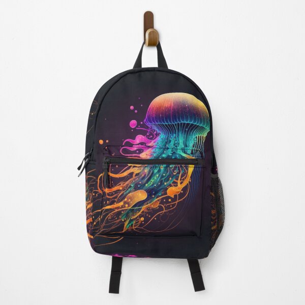 Item preview, Colorful Jellyfish Floating Through the Ocean Depths #1 designed and sold by Galviato.