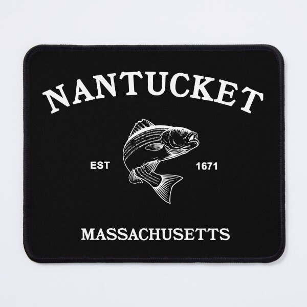 Item preview, Nantucket Massachusetts Fish White designed and sold by surf110.