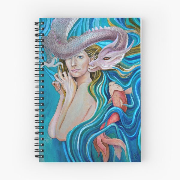 Item preview, Woman Becoming a Dragon designed and sold by AmandaFineArt.