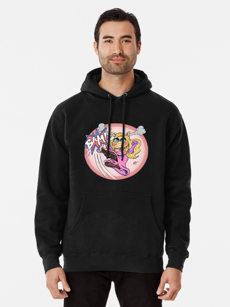 Miss Puppet Personaje Piggy Awesome Movie Fans Sudadera con capucha