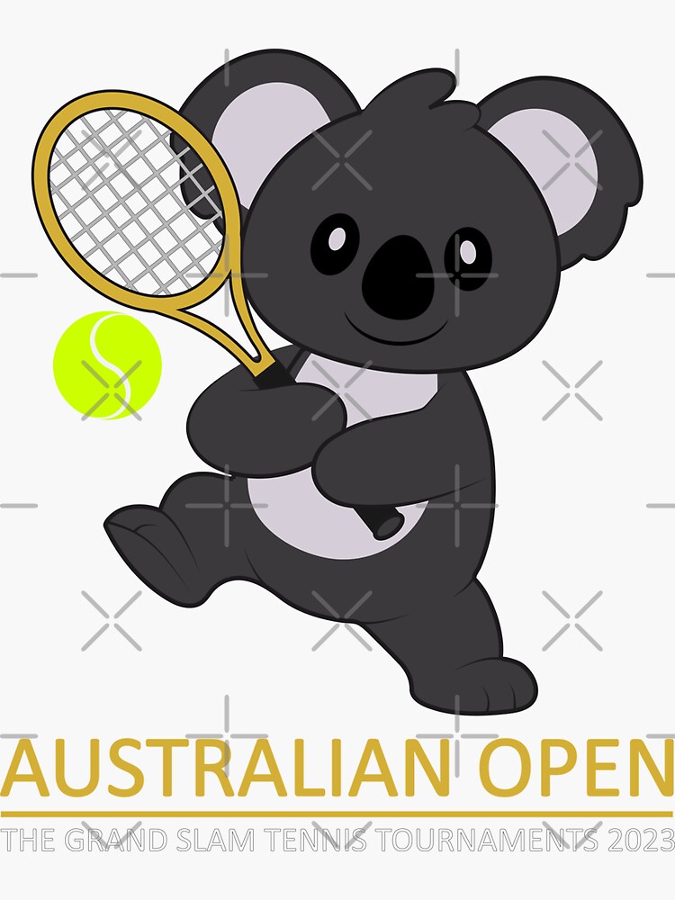 “Cute Koala For Tennis Australian Open 2023” Sticker for Sale by