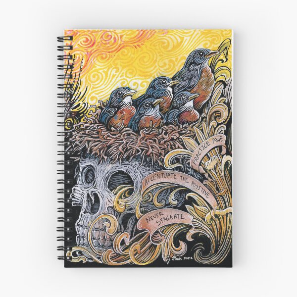 Item preview, Robins nesting in a Momento Mori, with some good advice designed and sold by Ty Meier.