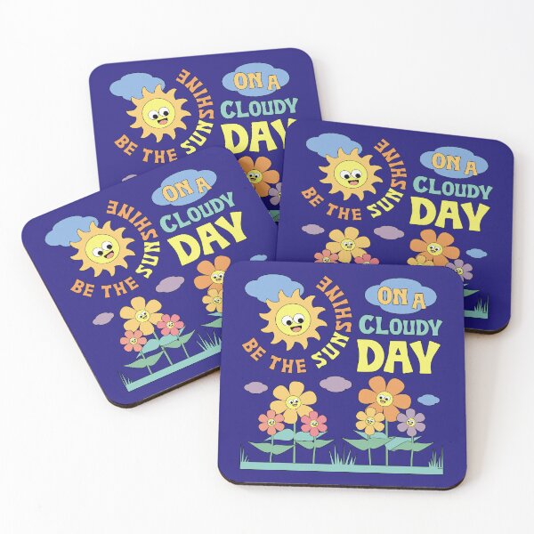 Item preview, Be the Sunshine on a Cloudy Day Happy Sun and Flowers Positive Quote designed and sold by CRHPOD20.