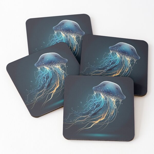 Item preview, Colorful Jellyfish Floating Through the Ocean Depths #3 designed and sold by Galviato.