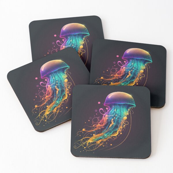 Item preview, Colorful Jellyfish Floating Through the Ocean Depths #2 designed and sold by Galviato.