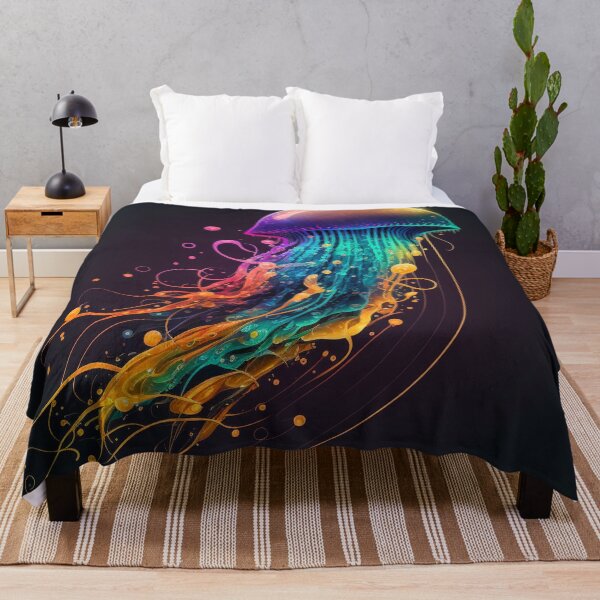 Item preview, Colorful Jellyfish Floating Through the Ocean Depths #2 designed and sold by Galviato.