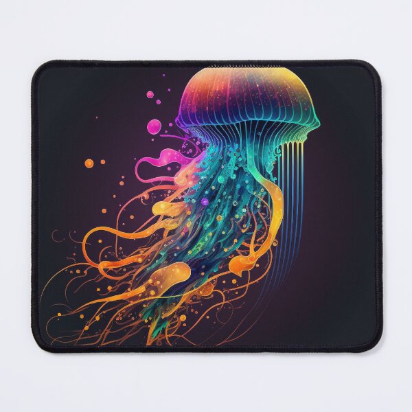 Item preview, Colorful Jellyfish Floating Through the Ocean Depths #1 designed and sold by Galviato.