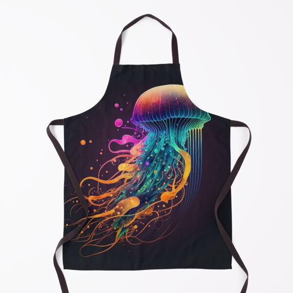 Item preview, Colorful Jellyfish Floating Through the Ocean Depths #1 designed and sold by Galviato.