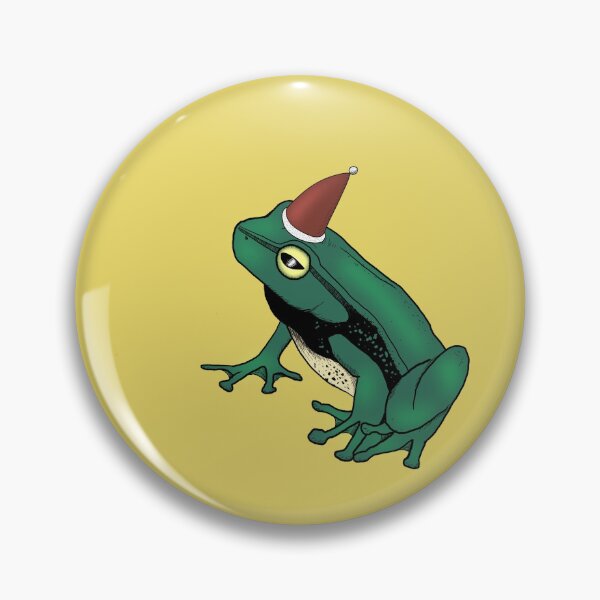 Item preview, Santa Frog Yellow designed and sold by spillingthemilk.