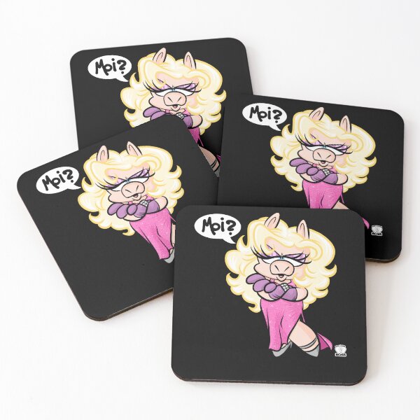 Item preview, Miss Puppet Character Piggy  Retro Wave designed and sold by WilsonEsparza.