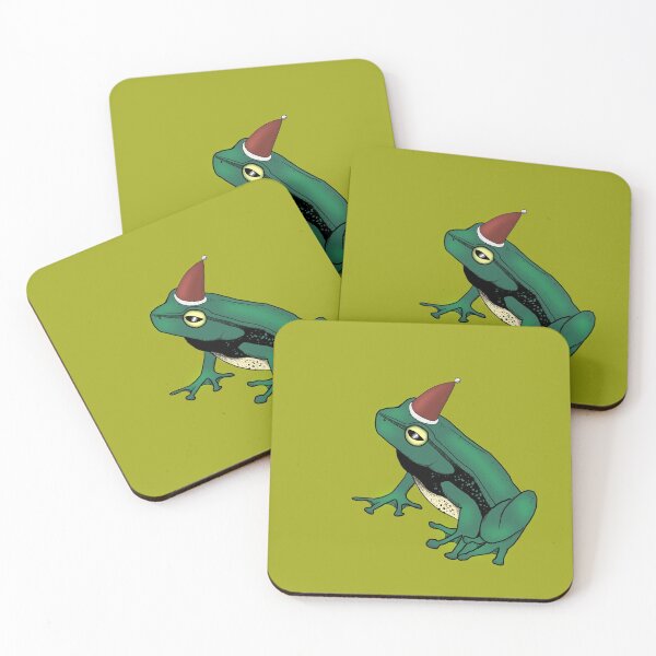 Item preview, Santa Frog Green designed and sold by spillingthemilk.