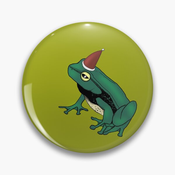 Item preview, Santa Frog Green designed and sold by spillingthemilk.
