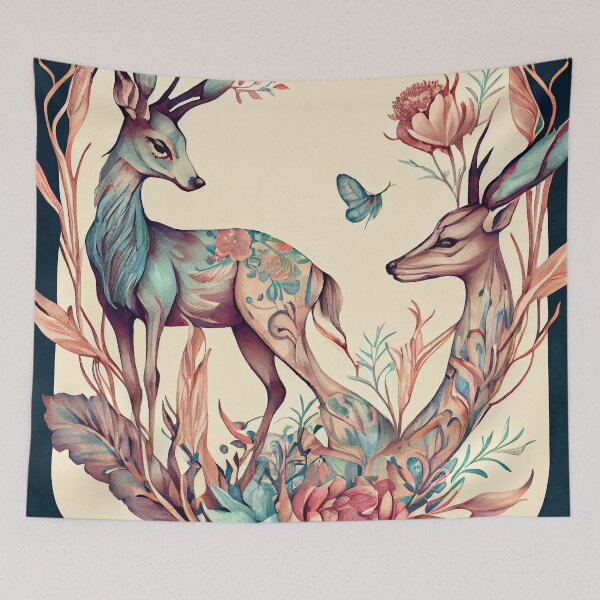 Item preview, Art nouveau flowers and animals 08 designed and sold by printiesart.