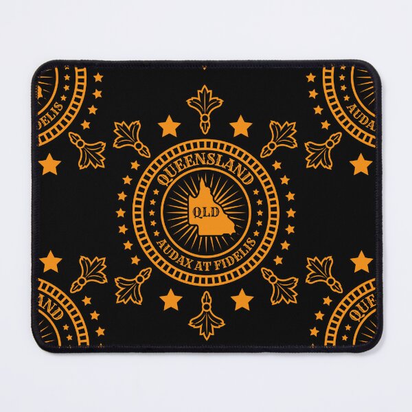 Item preview, Queensland State Map Motto Latin - Audax at Fidelis - QLD Australia States designed and sold by Ranggasme.
