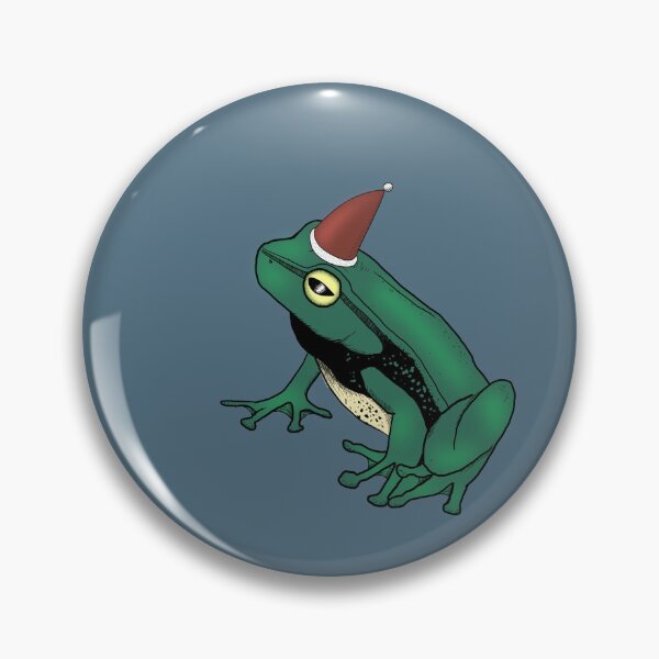 Item preview, Santa Frog Blue designed and sold by spillingthemilk.