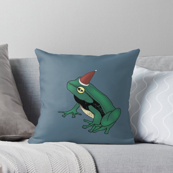 Item preview, Santa Frog Blue designed and sold by spillingthemilk.