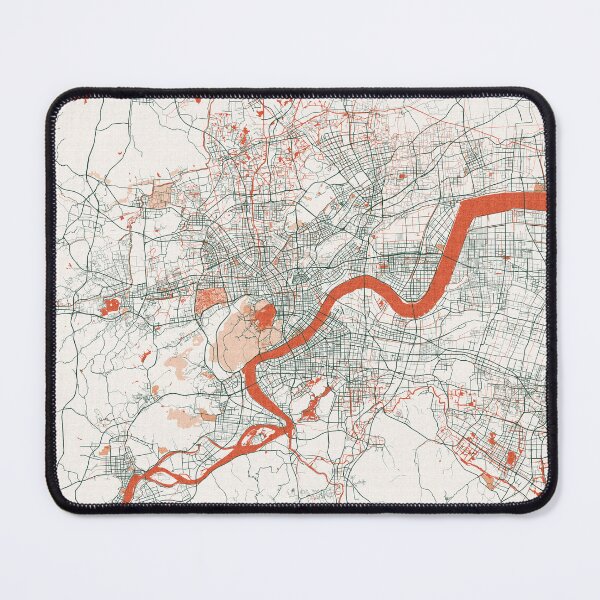 Item preview, Hangzhou City Map of Zhejiang, China - Bohemian designed and sold by deMAP.
