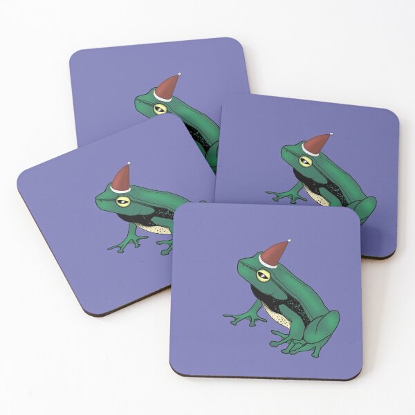 Item preview, Santa Frog Purple designed and sold by spillingthemilk.