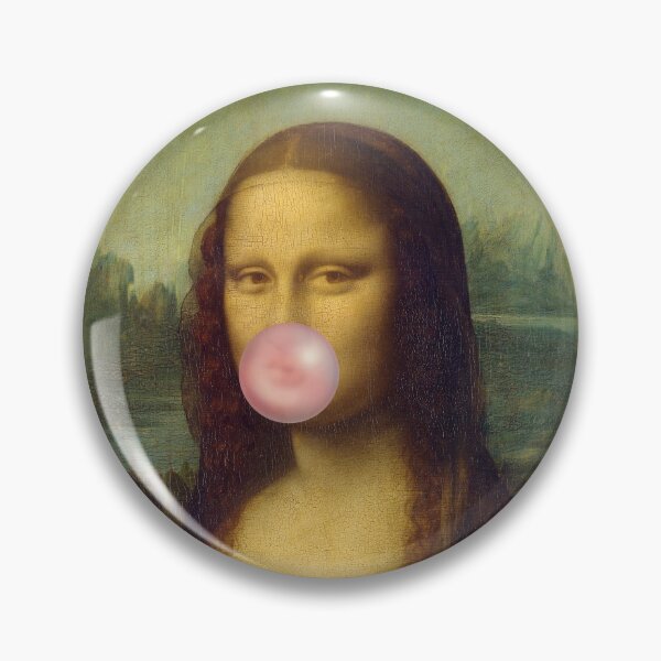 Item preview, Mona Lisa chewing gum - bubblegum meme designed and sold by SocialAtrophy.