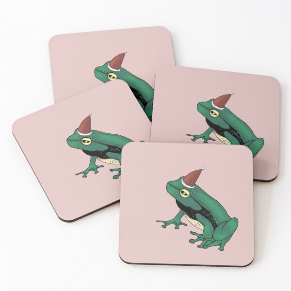 Item preview, Santa Frog Pink designed and sold by spillingthemilk.