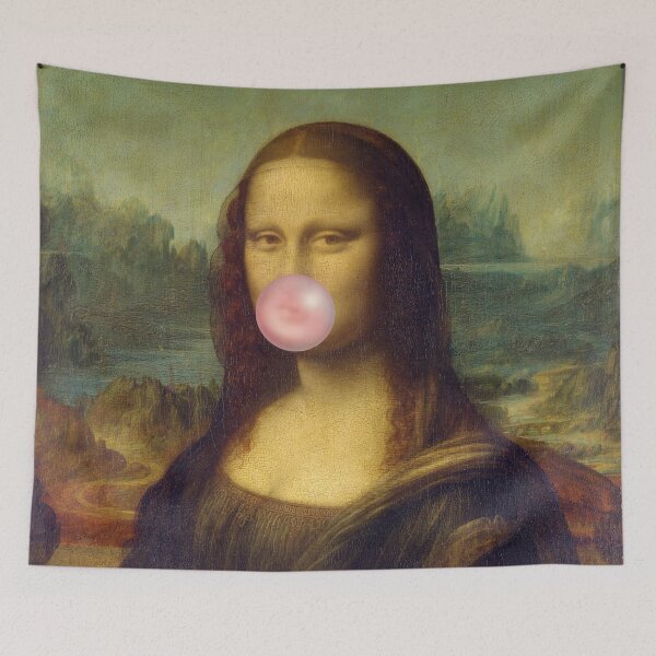 Item preview, Mona Lisa chewing gum - bubblegum meme designed and sold by SocialAtrophy.