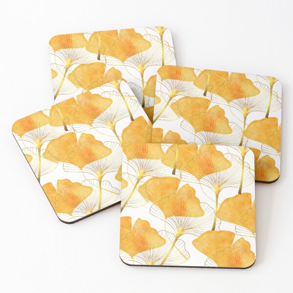 Item preview, Golden Ginkgo Leaves Pattern designed and sold by bloodberi.
