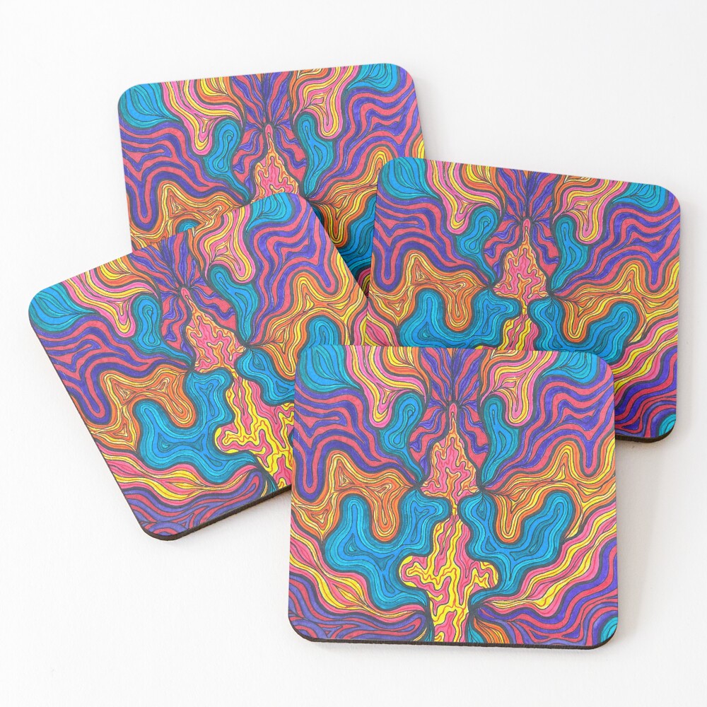 Item preview, Coasters (Set of 4) designed and sold by CosmicHeartSeed.