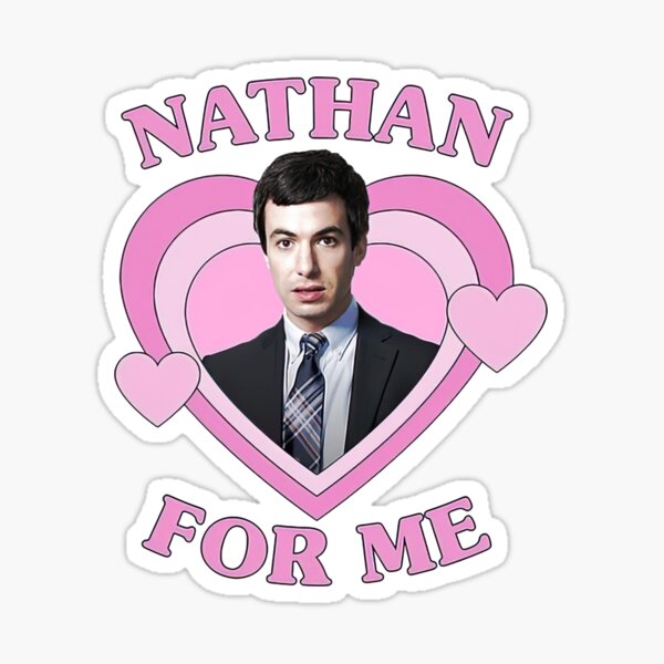 Item preview, Nathan Fielder For Me Pink Heart designed and sold by SherryMcbride.