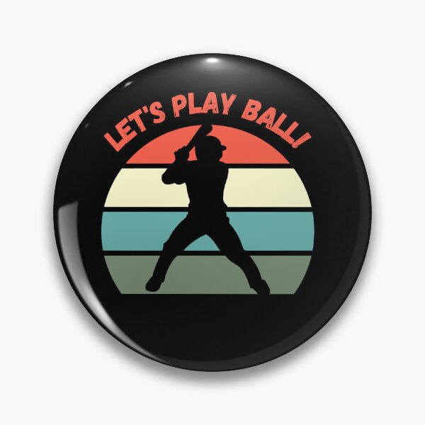Item preview, Let's Play Ball, Baseball, baseball fan, baseball player, I love baseball, baseball league, baseball mom, baseball dad, retro sunset, vintage sunset baseball, MLB, major league baseball designed and sold by CreativeBuys.