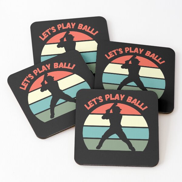 Item preview, Let's Play Ball, Baseball, baseball fan, baseball player, I love baseball, baseball league, baseball mom, baseball dad, retro sunset, vintage sunset baseball, MLB, major league baseball designed and sold by CreativeBuys.