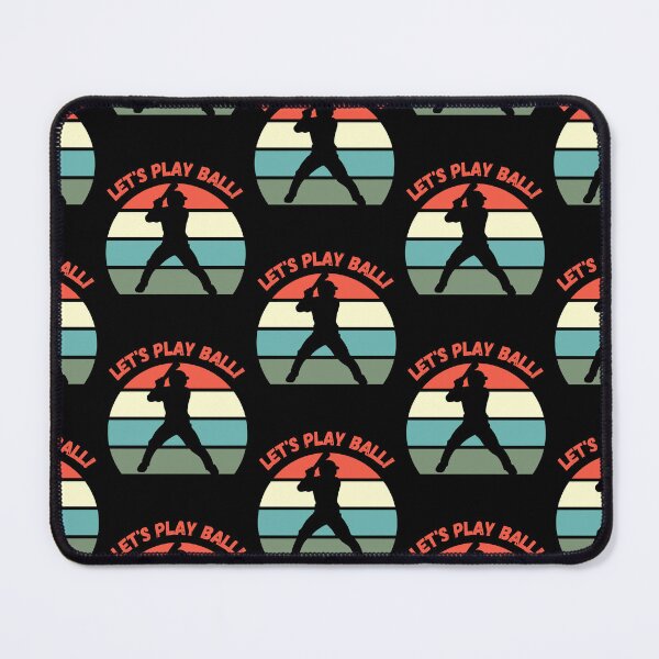 Item preview, Let's Play Ball, Baseball, baseball fan, baseball player, I love baseball, baseball league, baseball mom, baseball dad, retro sunset, vintage sunset baseball, MLB, major league baseball designed and sold by CreativeBuys.