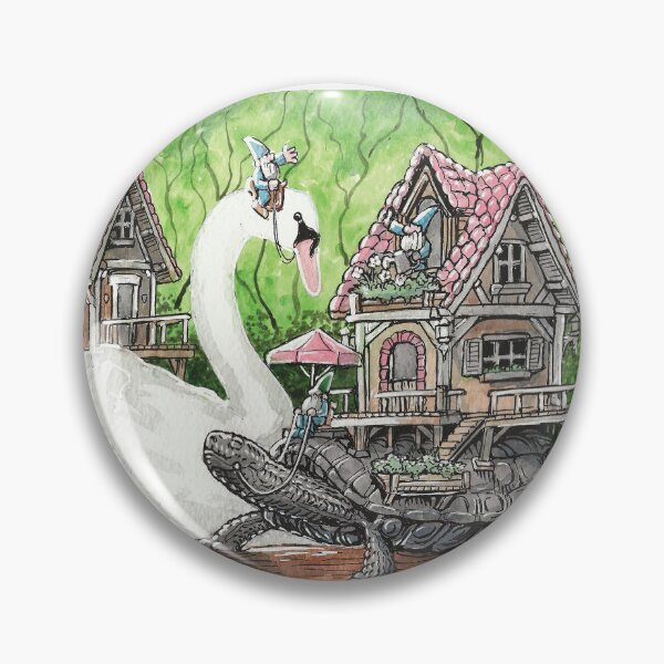 Item preview, Gnomes, Turtle and swan designed and sold by Ty Meier.