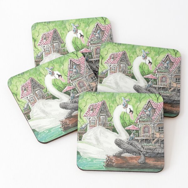 Item preview, Gnomes, Turtle and swan designed and sold by Ty Meier.