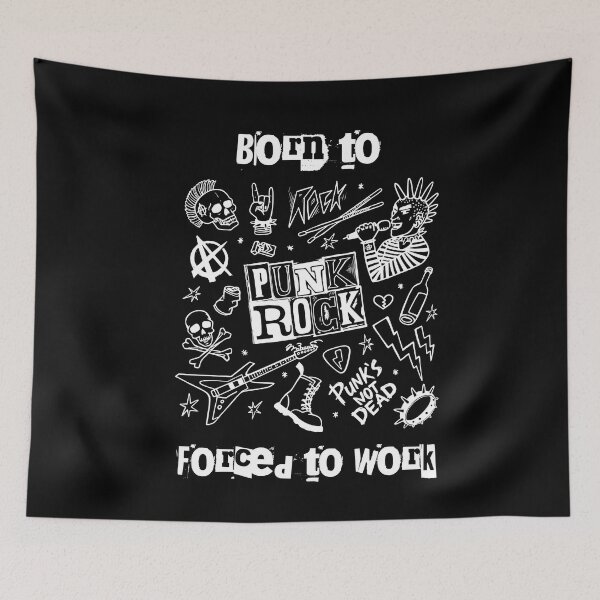 Item preview, Born to Punk Rock. Forced to Work - Logo designed and sold by ici1575.