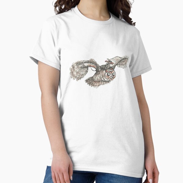 Mother of Owls. Dachshund riding an owl, illustration. Classic T-Shirt