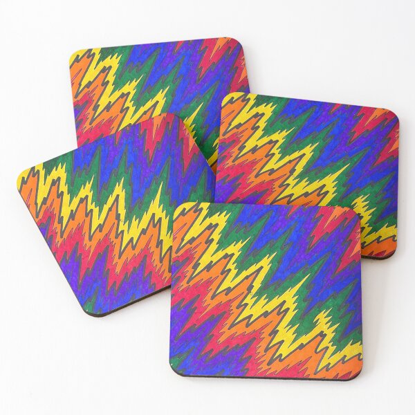 Item preview, Rainbow Zig Zag Lightning Pattern  designed and sold by CosmicHeartSeed.