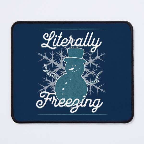 Item preview, Literally Freezing - Blue Snowman designed and sold by SimplyMe-Plus.