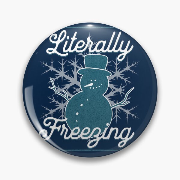 Item preview, Literally Freezing - Blue Snowman designed and sold by SimplyMe-Plus.