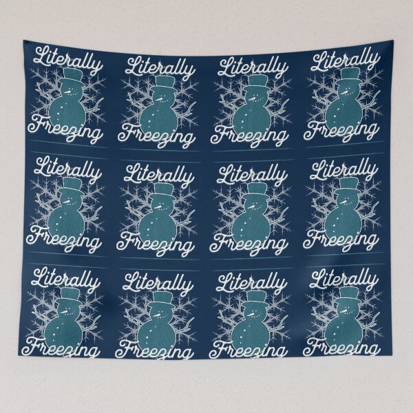 Item preview, Literally Freezing - Blue Snowman designed and sold by SimplyMe-Plus.