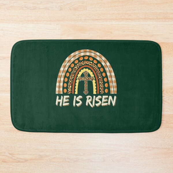 Item preview, Jesus Christian He Is Risen Jesus Resurrection Easter Rainbow Leopard Plaid 1 designed and sold by Gootyn.