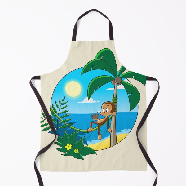 Item preview, Lazy Monkey by the Beach - Cartoon designed and sold by Toniodrawz.