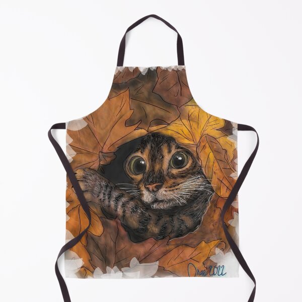 Item preview, Curious kitten peeks through the leaves designed and sold by HenryDrae.